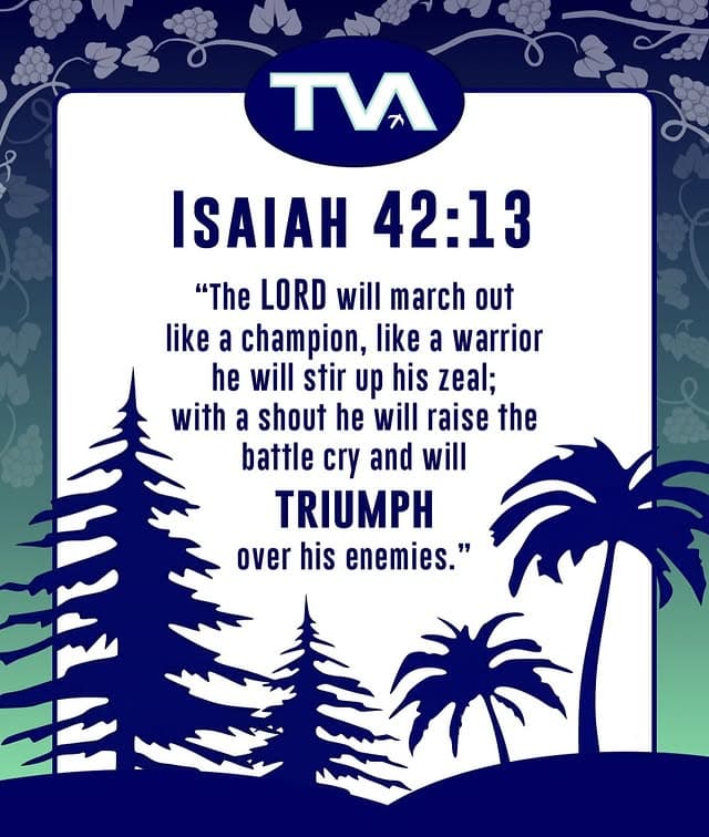 Isaiah 42:13 - TVA verse