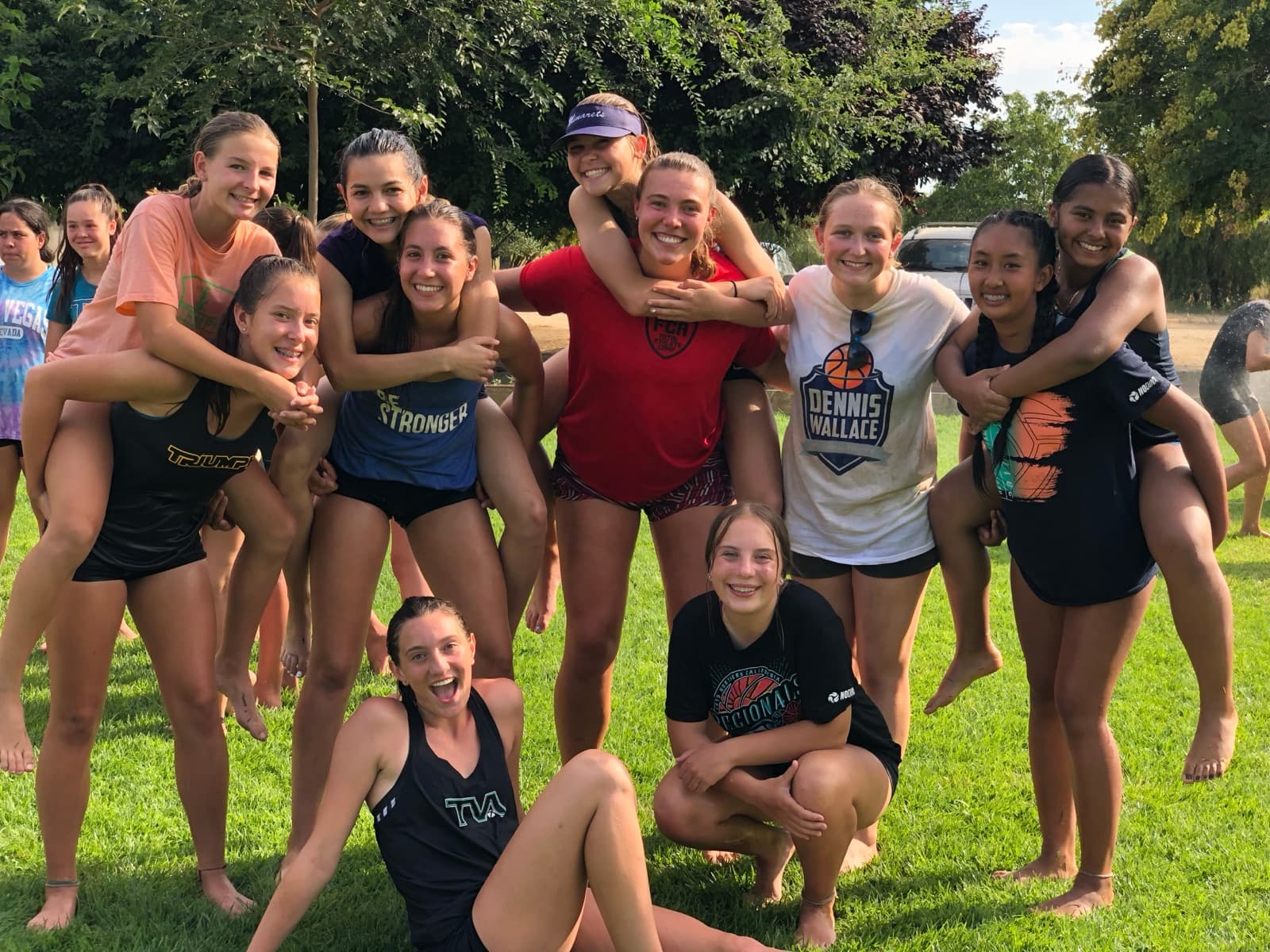 TVA athletes at the FCA Sand Camp